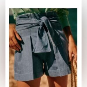 Sezane Tyson Shorts Bleu Clair - Size 38 US size 6, blue denim color